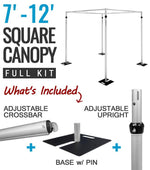 Square Canopy Hardware Kit：garden lawn wedding party banquet -R981 Rose Morning