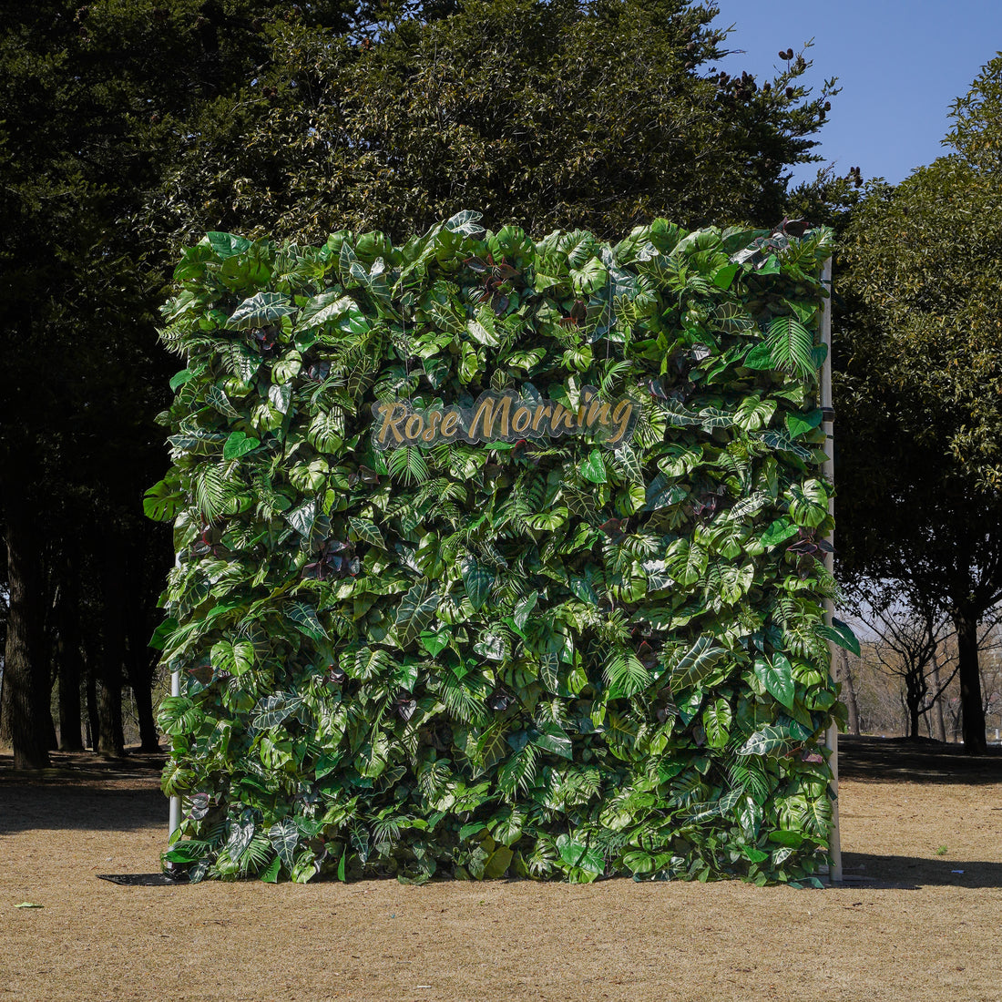 Rose Morning“The flower walls are made of artificial flowers in various colors, layered at different levels to create a lush, elegant and natural look. The exclusive zipper design and roll-up design make it easy to install and remove.”