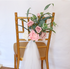 M025:Outdoor Wedding Decorative Chair Back Flowers Rose Morning