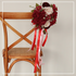 M027:Outdoor Wedding Decorative Chair Back Flowers Rose Morning