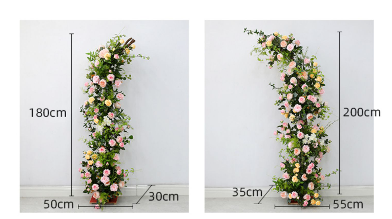 W036:Outdoor Wedding Decorative Chair Back Flowers Rose Morning